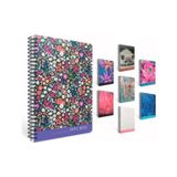 Triple Notes Spiralli Sert Kapak Not Defteri 17x24cm 80 Yaprak Kareli 6580 Karışık Renk 1 Ade Karışık