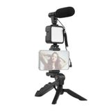 Tripod Telefon Tutucu Kumandalı Mikrofon Led Işık Vlog Video Kayıt FRTKGT25DYMUUCZZZAY49KAMERATELEFONTUTUCU2