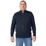 TRİST STAR Büyük Beden Erkek%100 Pamuk Dik Yaka Fermuarlı Hırka - Rahat ve Şık Tasarım