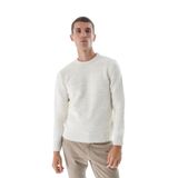 TRİST STAR Erkek Baklava Desenli Triko Kazak TRIST-5332, Kemik - 2XL