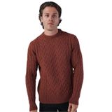 TRİST STAR Erkek Bisiklet Yaka Triko Yün Kazak Trıst-5309, Kiremit - 2XL