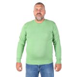 TRİST STAR Erkek Büyük Beden Bisiklet Yaka Kazak Trist-2101, Fıstık Yeşili - 2XL