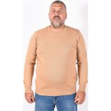 Trist Star Erkek Büyük Beden Camel Bisiklet Yaka Pamuklu Kazak