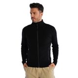 TRİST STAR Erkek Dik Yaka Hırka Trist-1200, Siyah - 2XL