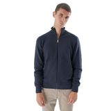 TRİST STAR Erkek Dik Yaka Triko Hırka Trıst-1190, Lacivert - 2XL