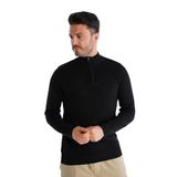 TRİST STAR Erkek Dik Yaka Triko Kazak Trist-1106, Siyah - 2XL