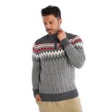 TRİST STAR Erkek Dik Yaka Triko Kazak Trist-5323, Gri - 2XL