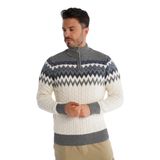 TRİST STAR Erkek Dik Yaka Triko Kazak Trist-5323, Kemik - M