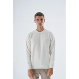 Trist Star Erkek Ekru %100 Pamuk Bisiklet Yaka Triko Kazak TRIST-1194 - XL