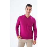 Trist Star Erkek Gül Kurusu %100 Pamuk Bisiklet Yaka Triko Kazak TRIST-1102 - 2XL - Rose