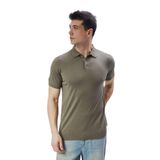 TRİST STAR Erkek Haki%100 Pamuk Polo Yaka Kısa Kollu Triko Kazak TRIST-7107 -XL