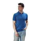 TRİST STAR Erkek İndigo%100 Pamuk Polo Yaka Kısa Kollu Triko Kazak TRIST-7107-2XL