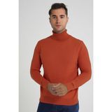Trist Star Erkek Kiremit %100 Pamuk Balıkçı Yaka Triko Kazak TRIST-1105 - XL