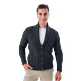 TRİST STAR Erkek Şal Yaka Triko Örme Hırka TRIST-5341, Antrasit - 2XL