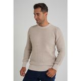 Trist Star Erkek Vızon Çizgili Bisiklet Selanik Yün Kazak TRIST-5351 - Bej - 2XL