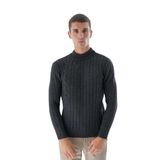 TRİST STAR Erkek Yarım Balıkçı Triko Kazak TRIST-5328, Antrasit - 2XL