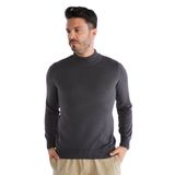 TRİST STAR Erkek Yarım Balıkçı Yaka Triko Kazak Trist-1104, Füme - M