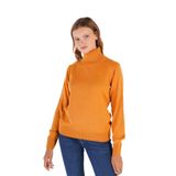 TRİST STAR Kadın Balıkçı Yaka Triko Kazak Trist-6103, Oranj - 2XL