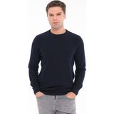 Trist Star Lacivert Erkek %100 Pamuk Pirinç Örgü Bisiklet Yaka Triko Kazak TRIST-1207 - 2XL
