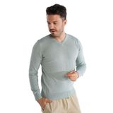 TRİST STAR Mint Erkek Pamuklu V Yaka Triko Kazak - 1102 XXL
