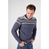 Trist Star Trist Star havacı Melanj Erkek Balıkçı Yaka Kazak TRIST-5276 - 2XL