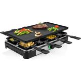 Tristar Raclette Makinesi RA-2748 - 3'ü 1 Arada - Raclette/taş Pişirme/ızgara/teppanyaki - 8 Kişilik - 1400 W - Siyah