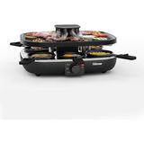 Tristar Raclette Temiz Hava, 1100 W, 6 Kişilik, Hava Filtre Sistemi, Az Kokulu, Yapışmaz, Pfas Içermez, Temizlemesi Kolay, RA-2760 - Siyah