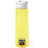 Tritan Oynar Tutacaklı Sarı Pastel Şeffaf Plastik Matara 750 ml - MT0005