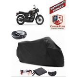 Triumph Bonneville T100 Branda Siyah Arka Çanta Uyumlu(Topcase) Motosiket Brandası Motor Örtüsü Çadır Su Geçirmez Motosiklet Kılıfı Motor Brandası,lastikli,taşıma Torbalı
