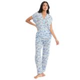 Triumph Boyfriend Fit Pijama Takımı, 40, 225694, BLUE - LIGHT COMBINATION, kadın