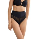 Triumph Comfort Contour Highwaist String Külot, S, 10226423, Siyah, kadın
