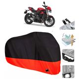 Triumph Street Triple S Siyah Arka Çanta Uyumsuz Ultra Kalın Su Geçirmez Motor Brandası