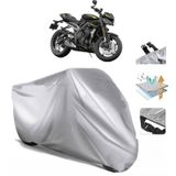 Triumph Street Triple Siyah Arka Çanta Uyumsuz Ultra Kalın Su Geçirmez Motor Brandası
