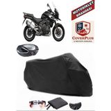 Triumph Tiger 1200 Xca Branda Siyah Arka Çanta Uyumlu(Topcase) Motosiket Brandası Motor Örtüsü Çadır Su Geçirmez Motosiklet Kılıfı Motor Brandası,lastikli,taşıma Torbalı