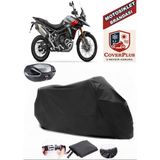 Triumph Tiger 900 Rally Branda Siyah Arka Çanta Uyumlu(Topcase) Motosiket Brandası Motor Örtüsü Çadır Su Geçirmez Motosiklet Kılıfı Motor Brandası,lastikli,taşıma Torbalı