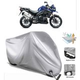 Triumph Tiger Explorer 1200 Siyah Arka Çanta Uyumsuz Ultra Kalın Su Geçirmez Motor Brandası