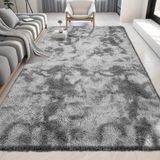 Trivago Halı Yıkanabilir Yumuşak Peluş Post Çocuk Odası Oturma Odası Salon Mutfak Halısı - Gri - 120 x 600 cm