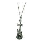 Trivium Temalı Elektro Gitar Anahtarlık – 60 Cm Unisex Metal Metalcore & Heavy Metal Aksesuar
