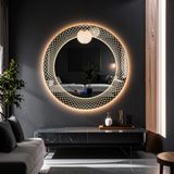 Trivon Led'li Lazer Kumlamalı Lavabo & Banyo Aynası (Dokunmatik Sensörlü) günışığı led'li 70 x 70