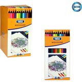 Trix Eko 12 Li Kuru Boya - Karışık Çok Renkli