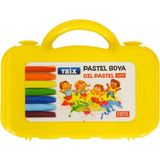 Trix Pastel Boya Seti 12'li Renkli Çanta ile Amatör ve Profesyonel Kullanım İçin