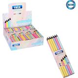 Trix Pastel Renkli Kurşun Kalem (3 Düzine) - Karışık-Çok Renkli