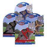 Trixie 22-42 cm 10 mm Siyah-Mavi-Kırmızı-Sarı Kedi Göğüs Tasması