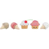 Trixie Kedi Oyuncağı, Dondurma ve Kek Şeklinde, Peluş, Kediotlu 7cm Sptgl - Renkli