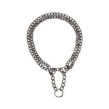 Trixie Köpek 2 Sıra Zincir Tasma 50 CM/2.5 MM Gri
