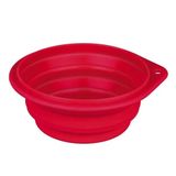 Trixie Mavi Katlanabilir 22 cm 2 lt Silikon Köpek Mama Su Kabı