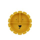 Trixie Mr. Lion Silikon Vakumlu Bölmeli Çocuk Tabak - Sarı