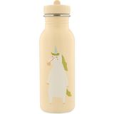 Trixie Mrs. Unicorn Krem Çelik Çocuk Suluk Matara 500 ml - Standart