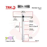 TRK Plastik Metal Şemsiye Kazığı Beyaz Alüminyum Malzemeli Bahçe ve Plaj Kullanımı İçin Uygun