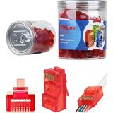 Trklink Ez RJ45 Konnektör (Kırmızı) 100 'lü Paket Yeni Nesil